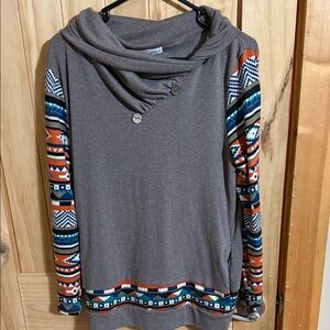 Faddare Women's Brown Tunic Top